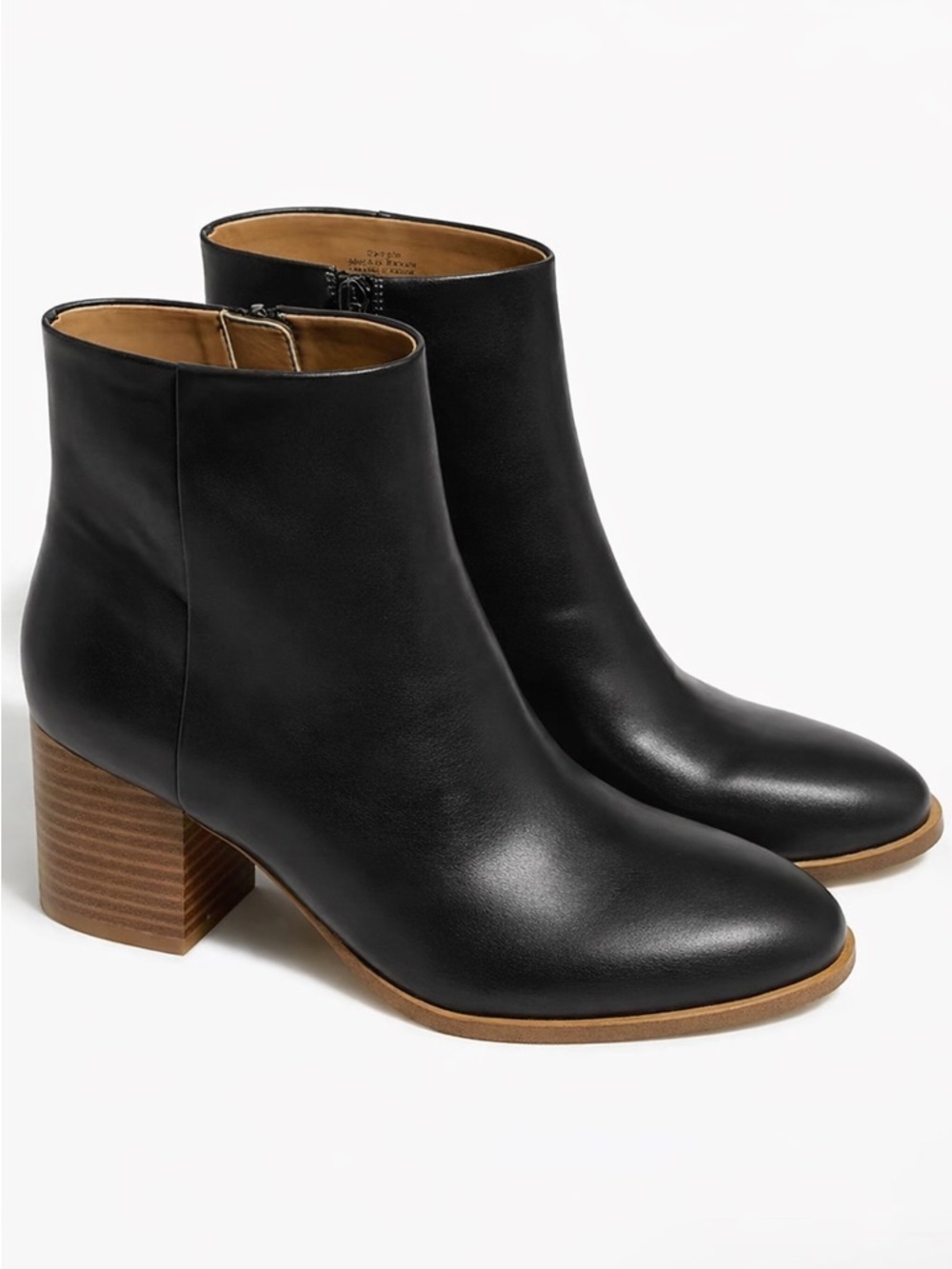 NWT J. Crew Black Ankle Heeled Boots Size 8